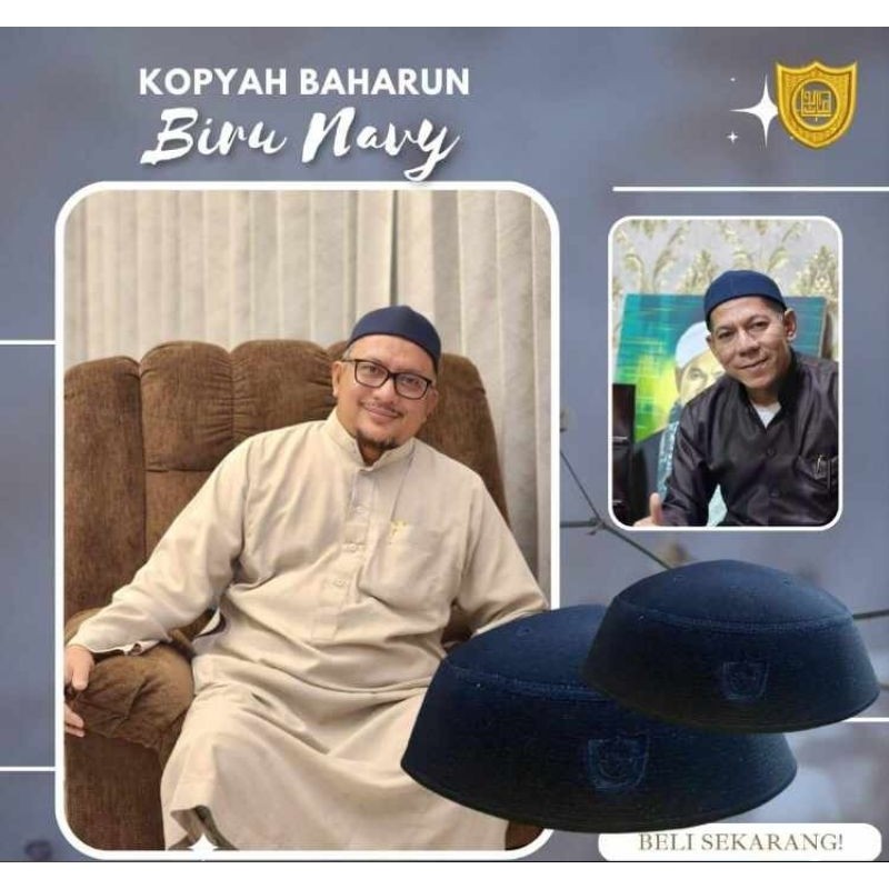 Diskont Kopiah Baharun Dalwa A3 Peci Baharun Warna Dan Putih Dalwa Songkok Baharun Model Iktifa Peci
