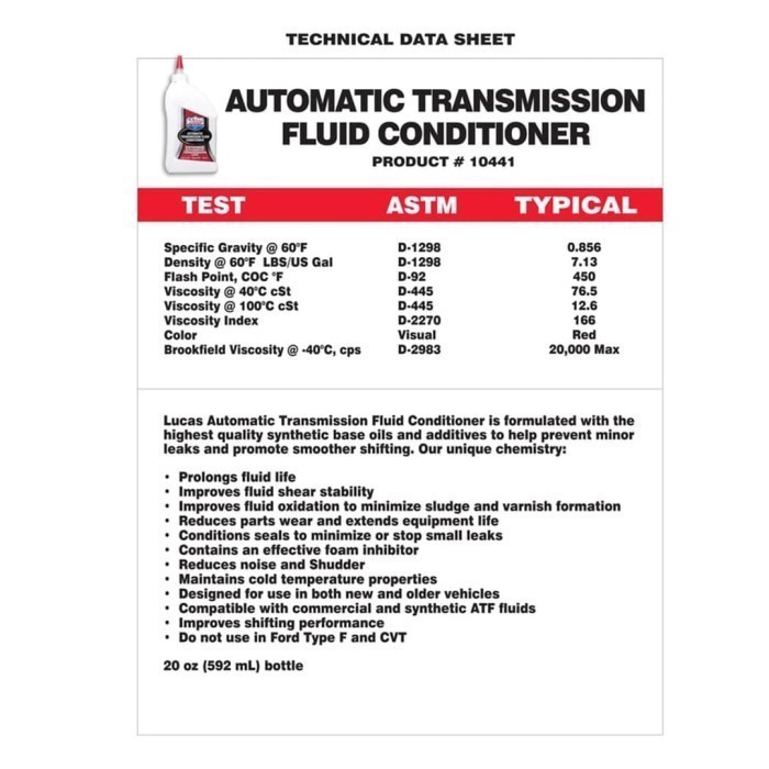 Promo Buy 1 Get 2 Lucas Oil ATF Conditioner / cairan transmisi matik Eks Display