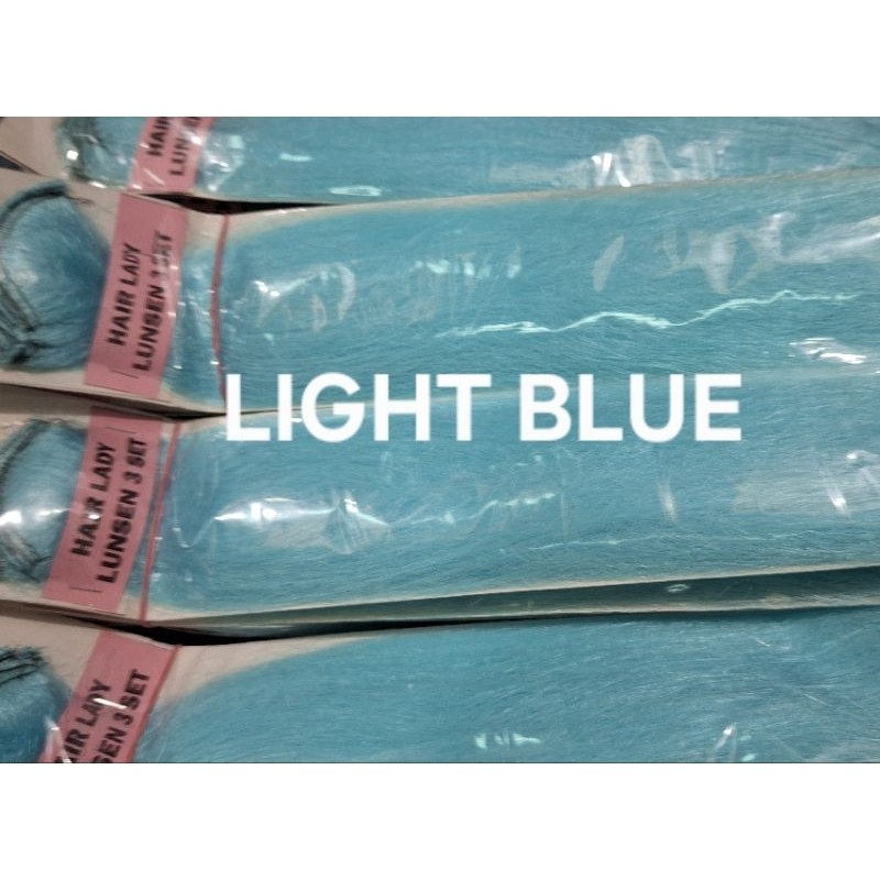 Benteng Onderdil Lungsen, Rambut Tambahan, Rambut Sambung, Rambut Sanggul Warna Warni Sintetis,