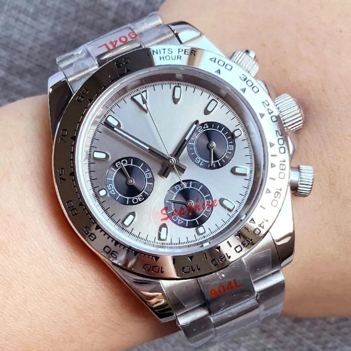 Luxury Fashion 39mm Quartz Chronograph Business Watch For Men VK63