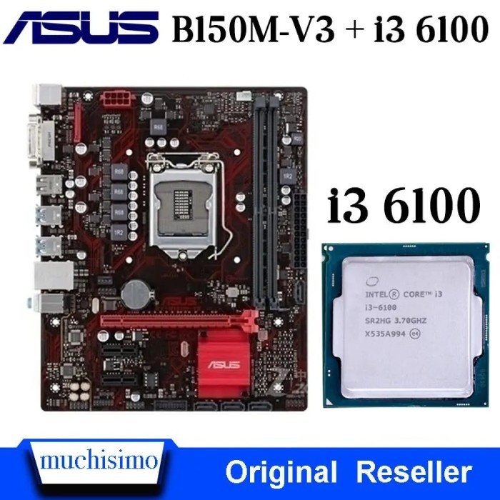 EX-B150M-V3 Desktop Motherboard DDR4 Combo i3 6100 CPU LGA 1151