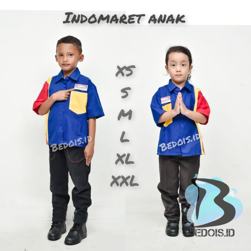 Seragam Profesi Anak Alfamart Indomart / Baju Alfamart Anak / Baju Indomart Anak / Seragam Indomart