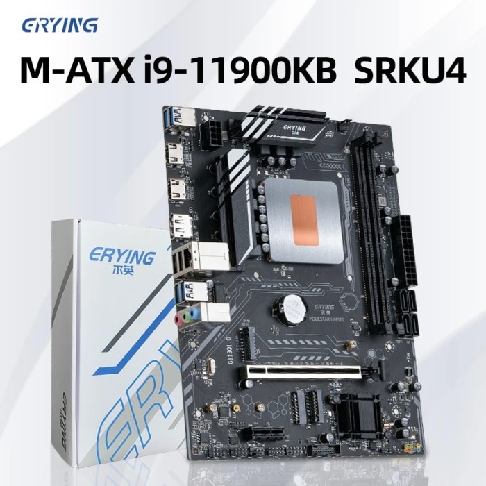 ERYING DIY Gaming PC Desktop Motherboard with Onboard Core CPU