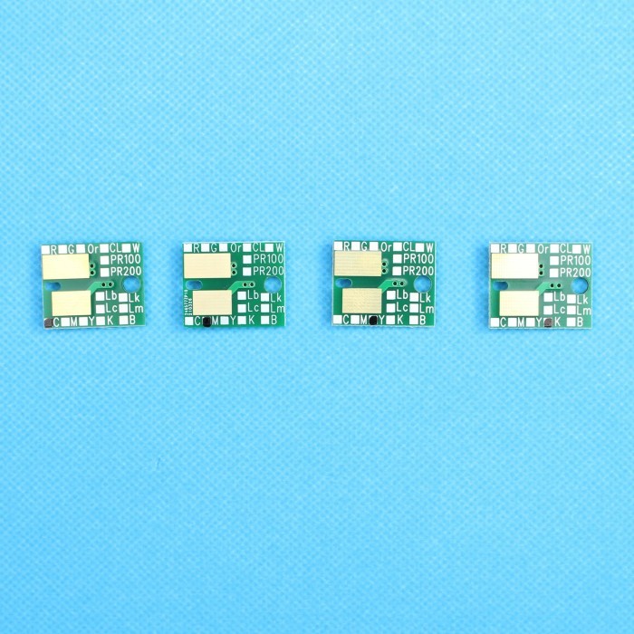C M Y K W CL 1000ML Lus 190 Chip for Mimaki UJV100-160 Chip for