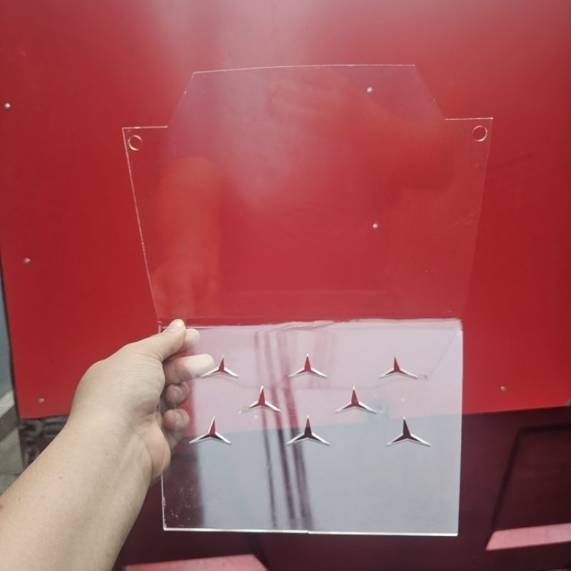 Downdraft Cover Tutup Bai Jok Motor Vario 125 150 Old Vario New Akrilik 3 Mili