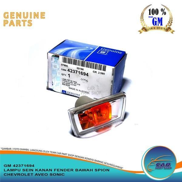 LAMPU SEIN KANAN FENDER BAWAH SPION CHEVROLET AVEO SONIC ORI GM