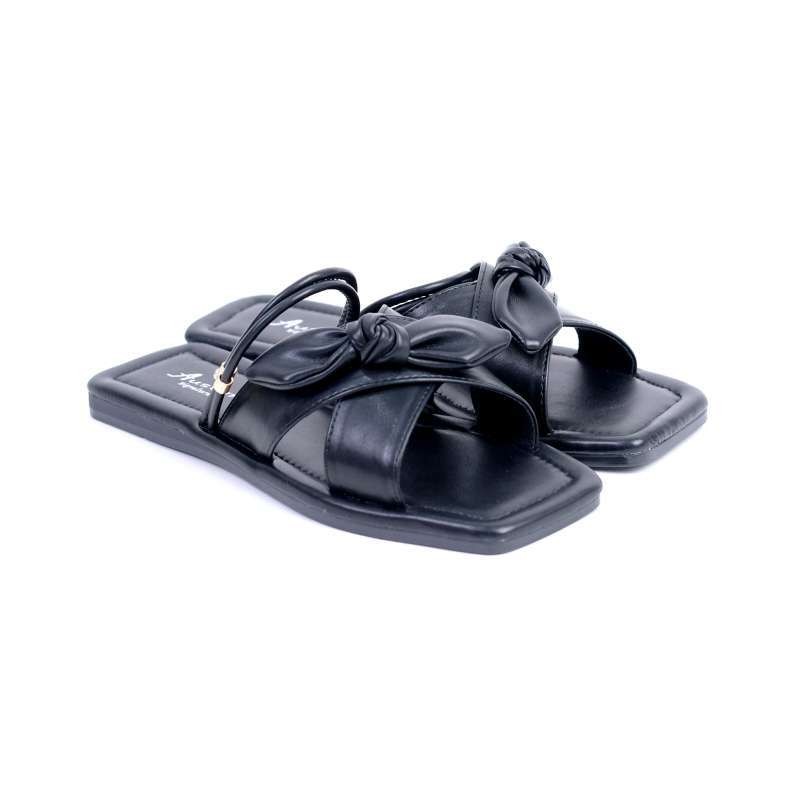 Sandal Wanita Flats AUSTIN Antoinette - Black *