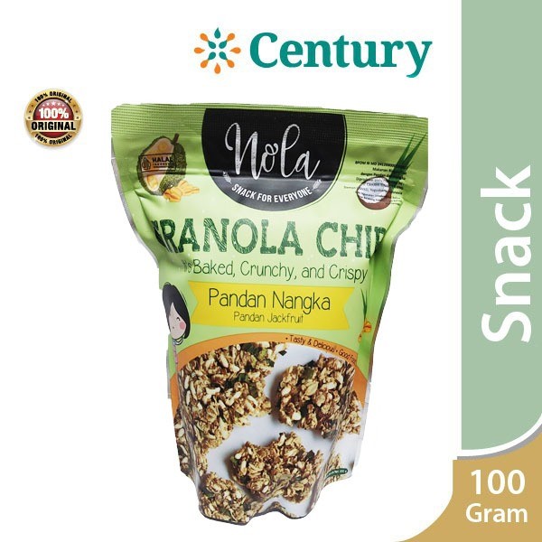 

Nola Granola Chips 100gr / Makanan Tinggi Serat / Vitamin dan Mineral/ Snack