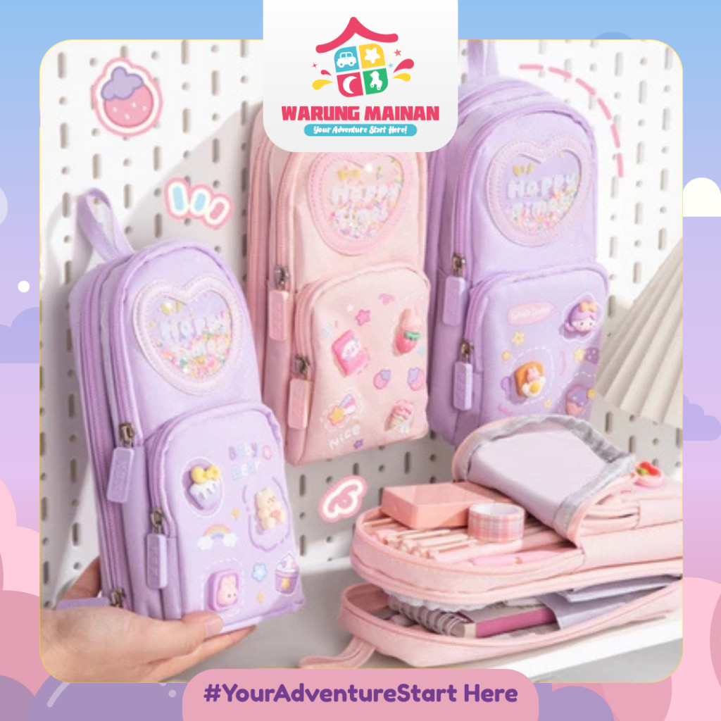 

[WARUNGMAINAN] [WM140] KOTAK PENSIL ANAK FASHION MODIS TRENDY
