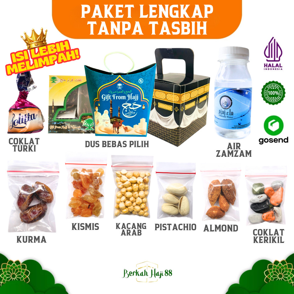 

PAKET OLEH OLEH HAJI DAN UMROH GROSIR EKONOMIS LENGKAP GIFT HAMPERS LEBARAN ISI AIR ZAMZAM ORIGINAL