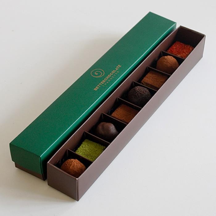 

Box of 8 Truffles Set (mix alcohol & non alcohol) - Betterchocolatethannever Terlaris