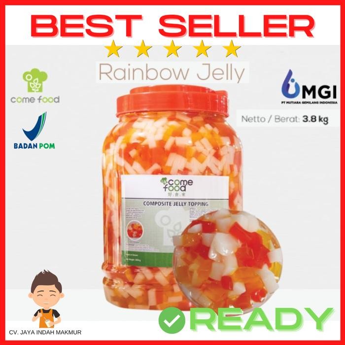 

Rainbow Jelly / jeli Topping Minuman Taiwan 3.8kg Terlaris