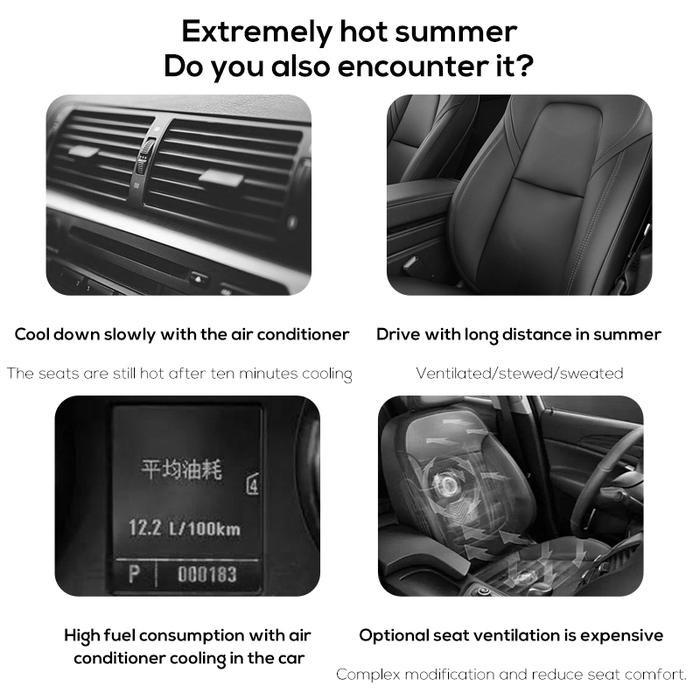[Expert] MEMO CAR SEAT COOLING FAN KIPAS MOBIL UDARA