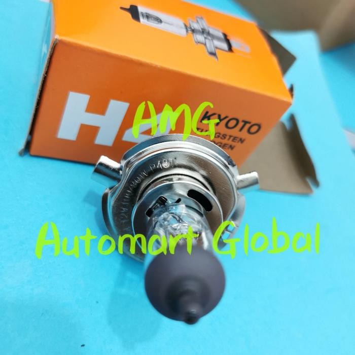 Bola Lampu Halogen H4 12 Volt 100/90 Watt Kyoto Kode 034