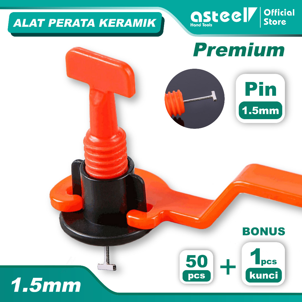 ASTEEL Alat Perata Pasang Keramik Tipe Putar Bisa Dibuka Dipakai Ulang - Sp Keramik Granit