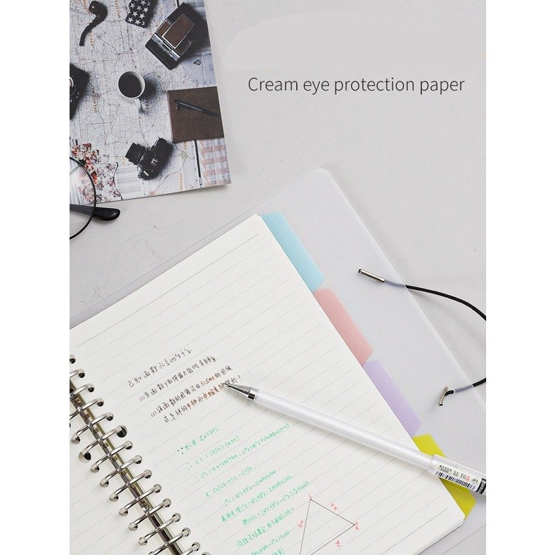 

[READY] Smile Binder Transparan Black and White ( Loose Leaf + Pembatas Plastik ) - A5 ~ B5