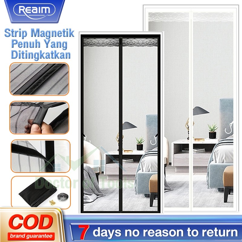 Fiberglass Tirai Nyamuk Tirai Pintu Magnet Anti Nyamuk Korea Selatan Tebal Tirai Pintu kamar Cover