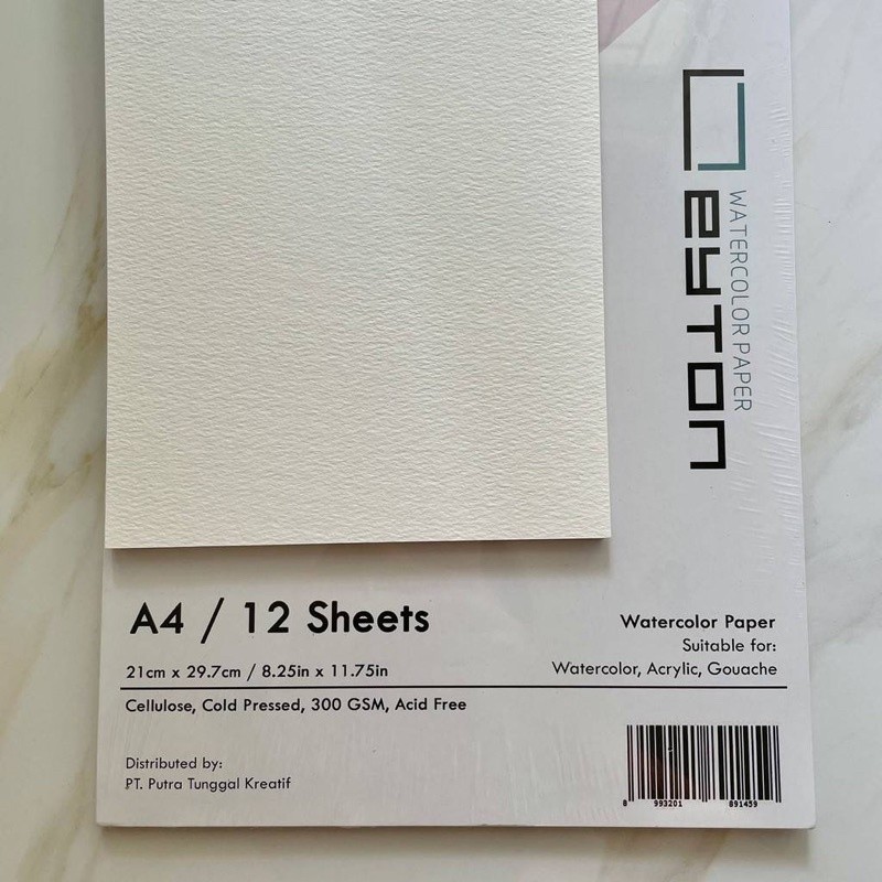 

[READY] Leyton Watercolor Spiral Book A5 A4 300gsm 12 Lembar Sheets