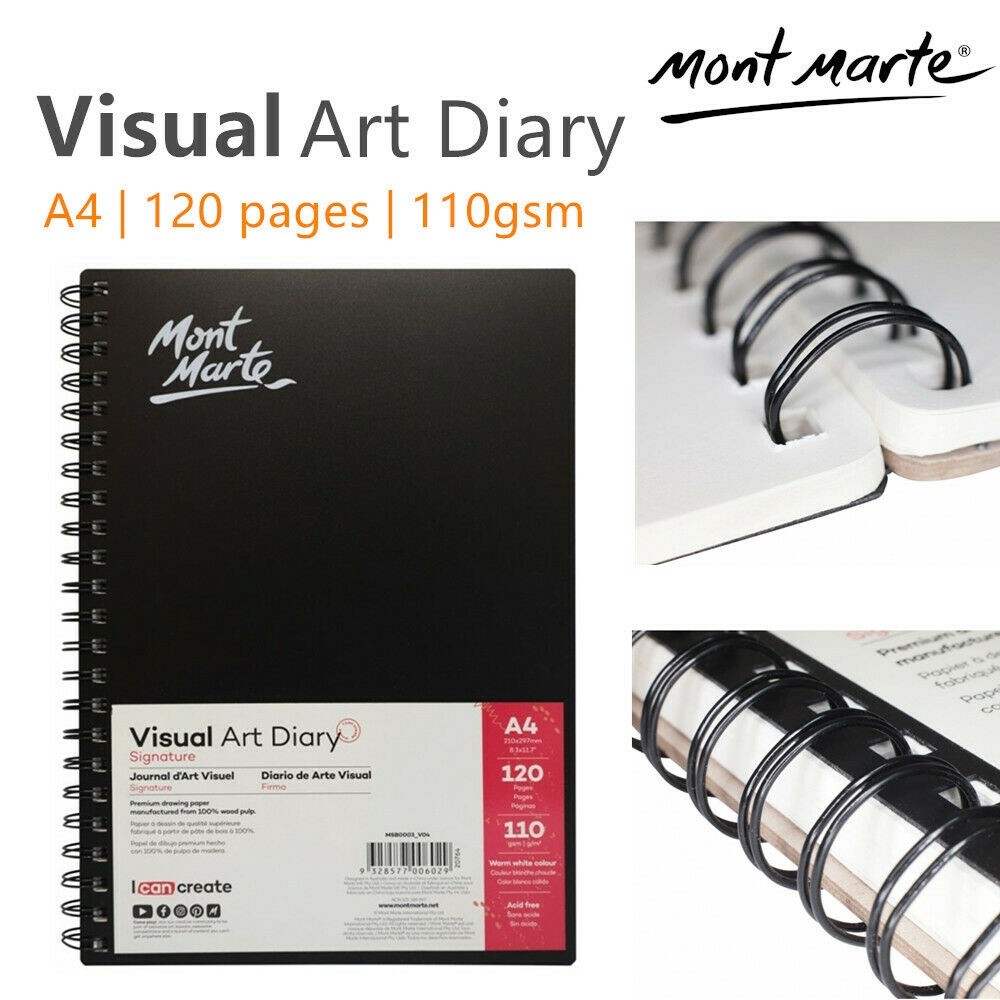 

[READY] Mont Marte Sketchbook - Visual Art Diary A5 / A6