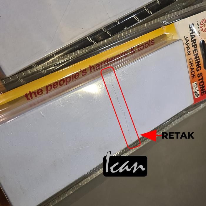 (Expert) Sharpening Stone 8" Japan Grade 2000# 3000# 5000# SHIMADA / Batu Asah SHIMADA Kondisi RETAK
