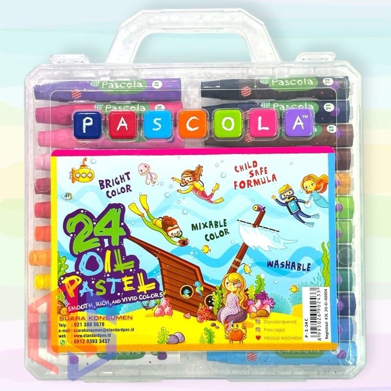 

[READY] Crayon Pascola 24 Warna Oil Pastel