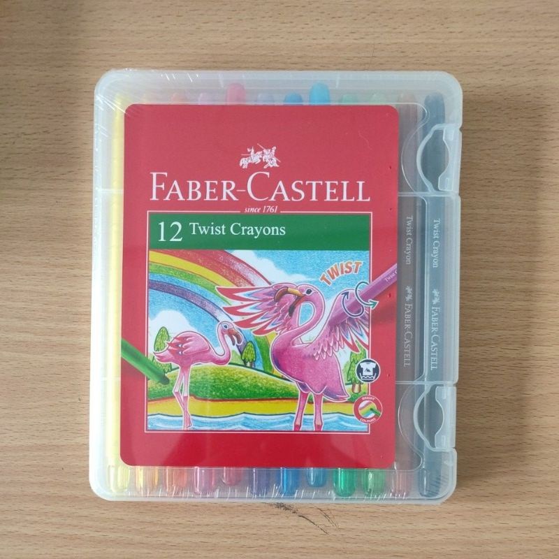 

[READY] Crayon Putar 12 Warna Faber Castell 520612 Twist Crayons