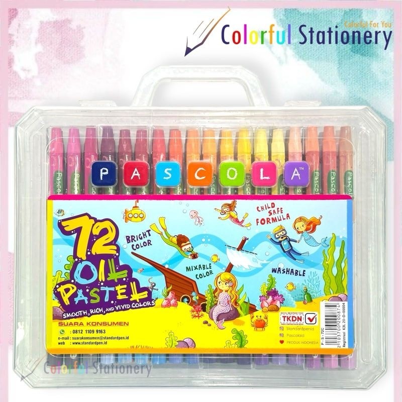

[READY] Crayon / Kerayon Oil Pastel Pascola 72 Warna