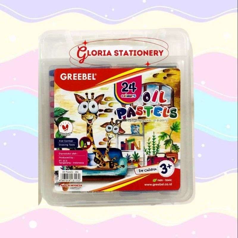 

[READY] Greebel crayon oil pastel 24 colour/ Crayon 24 warna Greebel