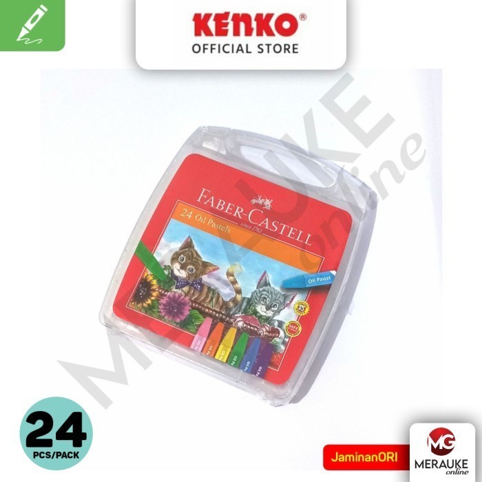 

[READY] Oil Pastel FABER CASTELL Hexagonal Trans 24 Colour