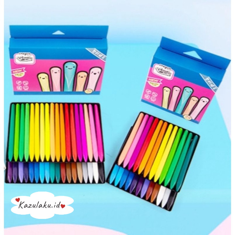 

[READY] KAZULAKU CRAYON LAB MEWARNAI ANAK CRAYON TRIANGULAR ISI 36 WARNA