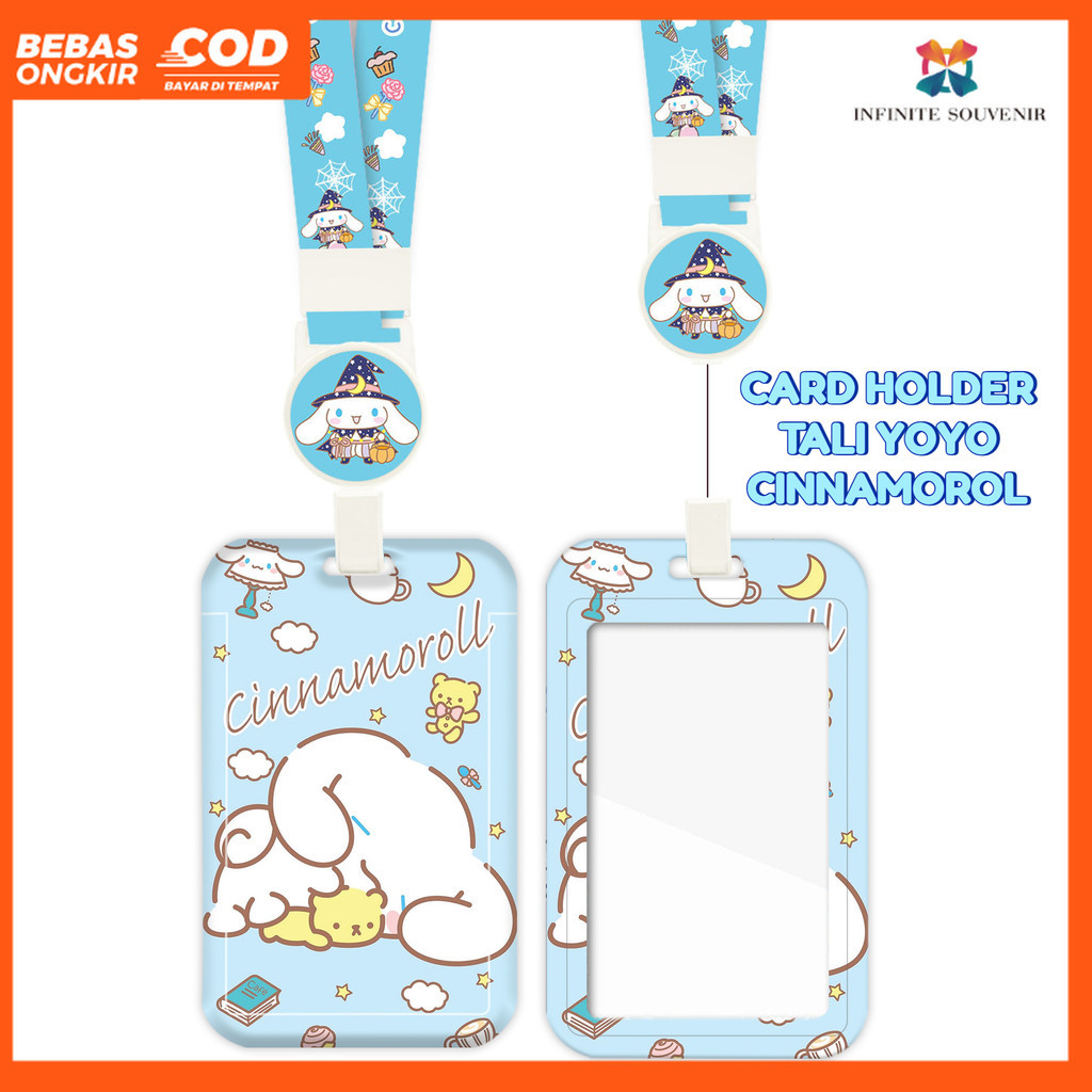 

JH8 (N017) ID Card Holder Tali Yoyo Cinnamorol / Nametag Yoyo Cinnamorol / Card Holder Yoyo /