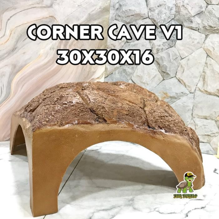 Amour Petshop Corner Cave V1 Hiding Cave Rumah Torto Sulcata Pardalis Ballpythoon