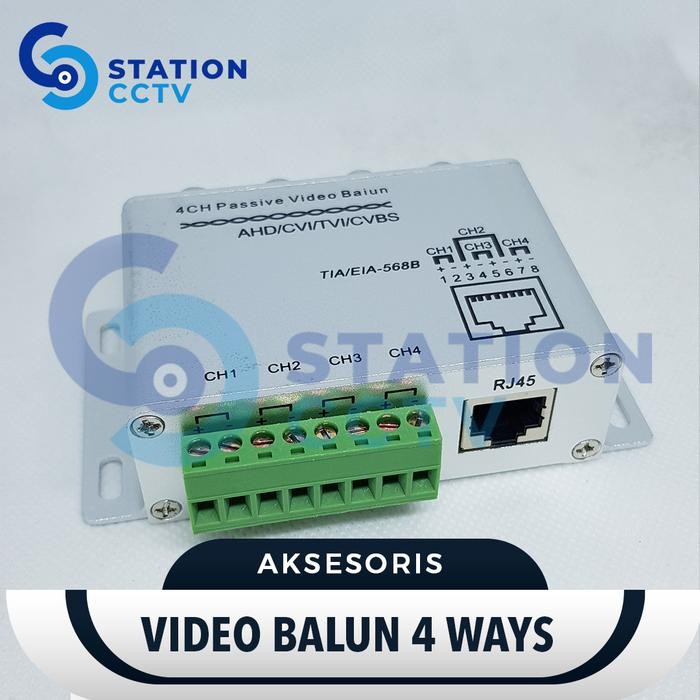 

Terlaris Video Balun Cctv 4 Ways / 4 Ch Passive Video Balun