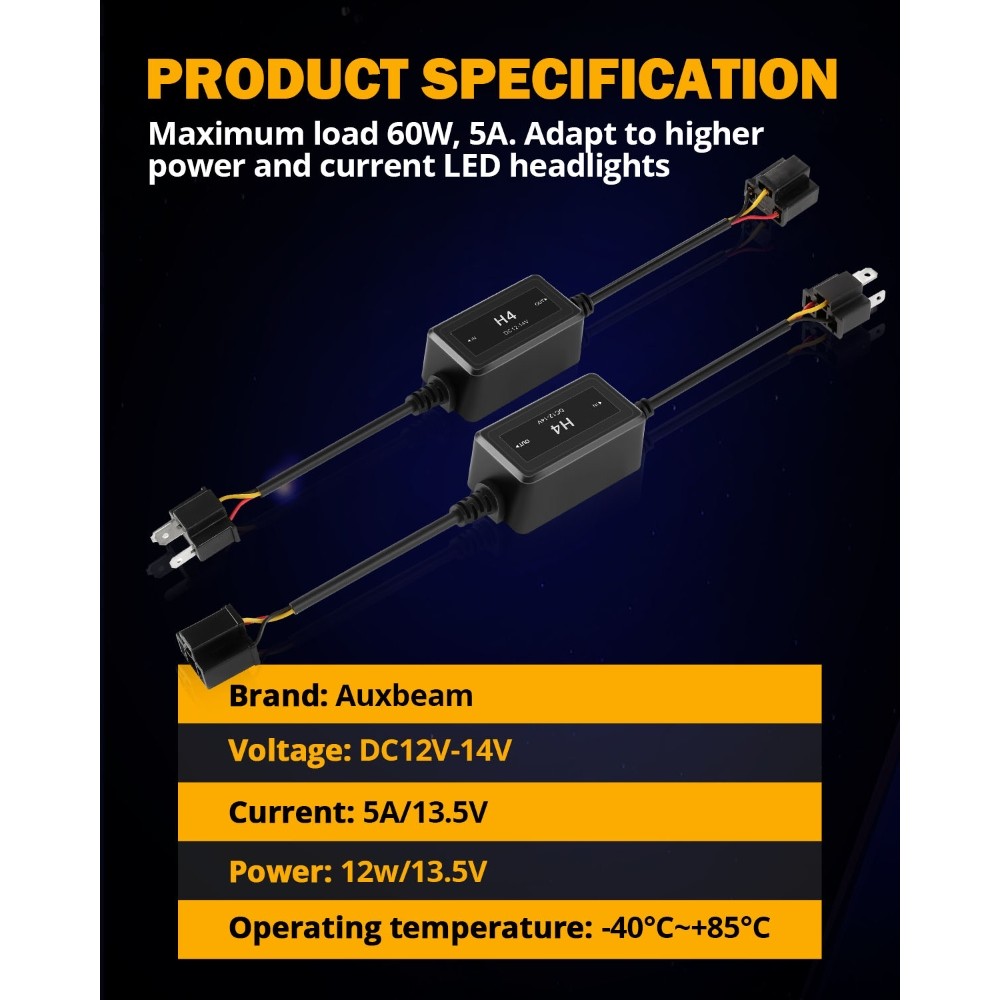 Led Canbus Anti Flicker Bulb Error Decoder H4 H7 H11 H13 9004 9005 9006 9012 Resistor Canceller