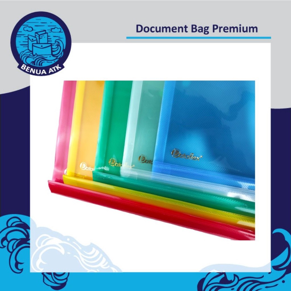 

JH8 Map Plastik Kancing / Document Bag Premium Jumbo Dataflex [isi 12pcs] DF-7121