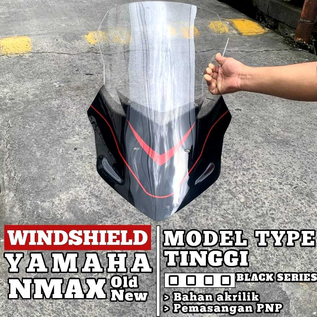 WINDSHIELD VISOR NMAX MODEL STANDARD TINGGI NMAX NEW NMAX LAMA VISOR YAMAHA NMAX WJY55