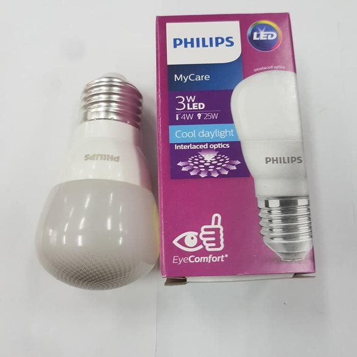 IS New Lampu bohlam Philips Phillips LED 3w 3watt 3 watt