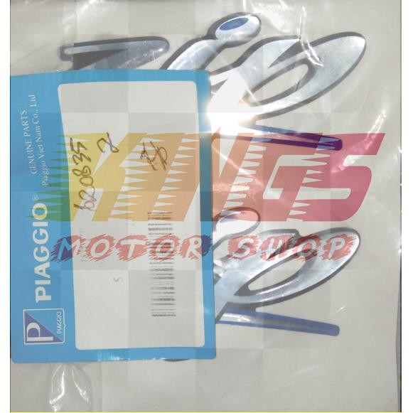 ORIGINAL PART EMBLEM VESPA PIAGGIO TULISAN ZIP TERLARIS