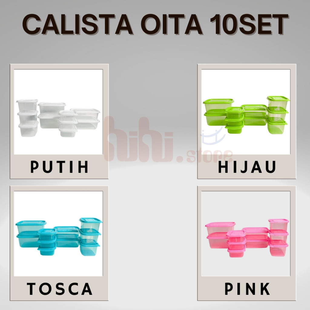Calista Oita 10set / Toples Calista Oita / Calista Oita Sealware isi 10 / Calista Oita 10 in 1 /