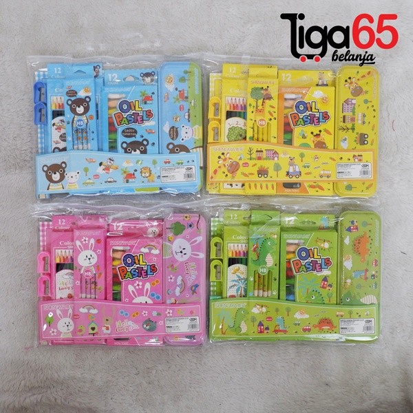 

Pensil Set Paket Alat Tulis Tempat Pensil Sekolah Lucu #40981 Stationery Set Souvenir Ulang Tahun Anak / Kerajaan Alat Tulis