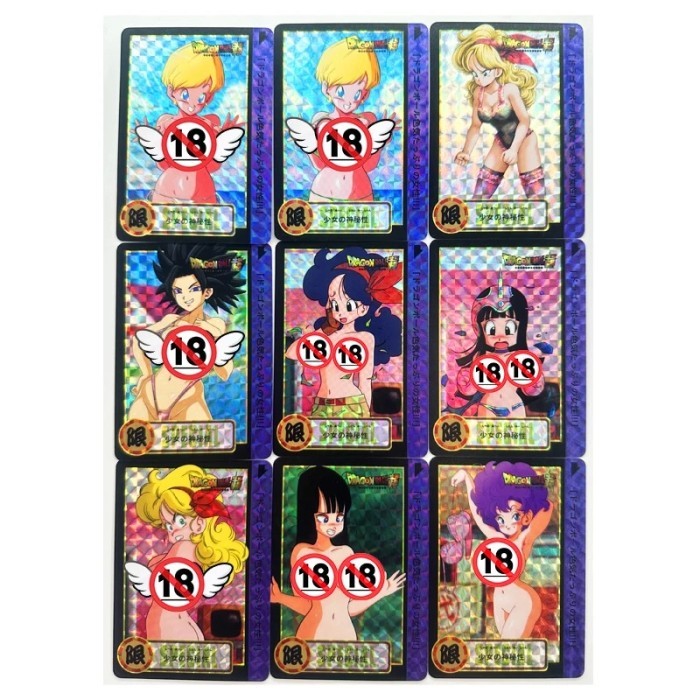 9pcs/set Lunch Dragon Ball Z GT Bulma Android 18 ACG Sexy Nude Toys