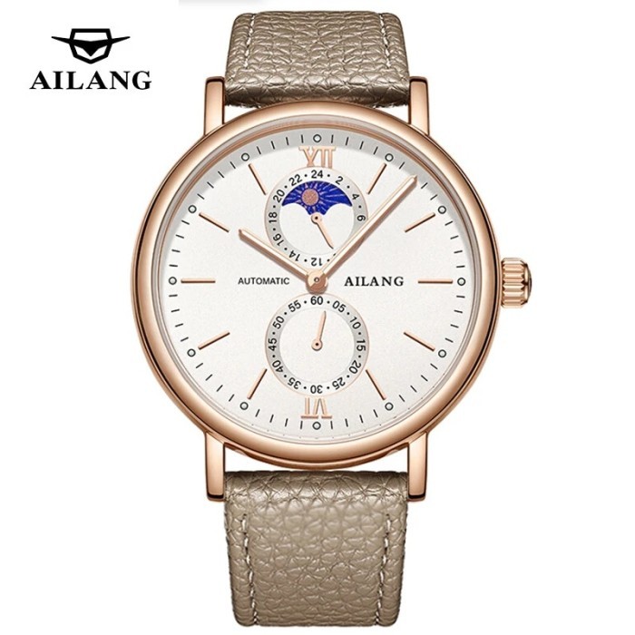 AILANG New Simple Quartz Watch for Men High Quality Leather Strap
