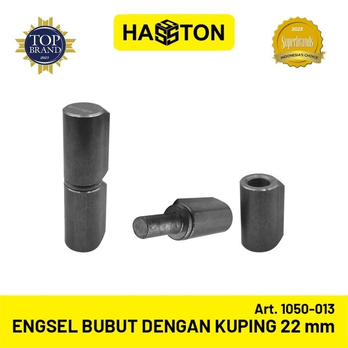 Fixco- Hasston Engsel Bubut 22mm + Kuping / Engsel Pagar Besi (1050-013)