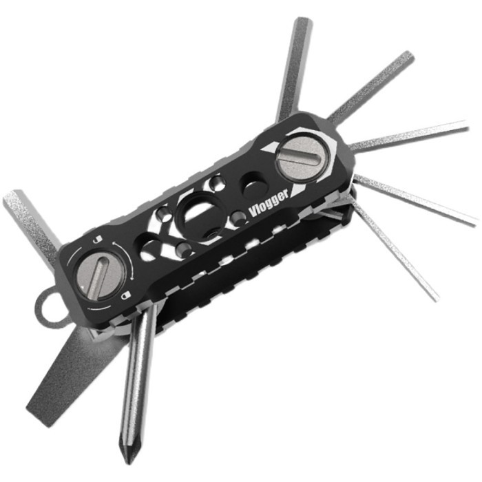 Vlogger Universal DSLR Camera Rig Folding Tool Set with Screwdrivers