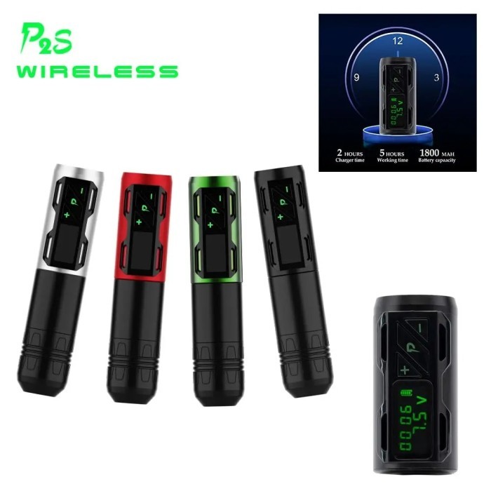 EZ Portex Generation 2S (P2S) Wireless Battery Tattoo Pen Machine