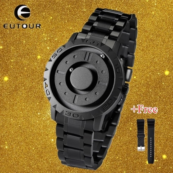 EUTOUR Magnetic Ball Watch Men Luxury Brand Famous Men's Quartz Wrist