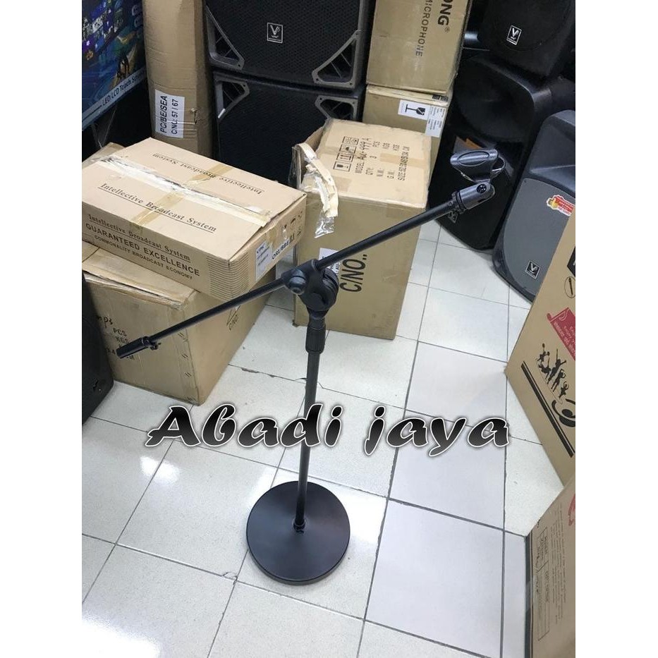 Murah Stand Mic Kaki Bulat