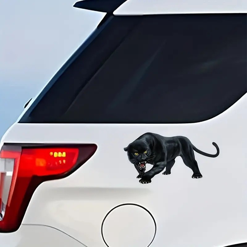 Black Panther Roaring Car Sticker Funny Car Stickers And Decals Auto Styling Removable