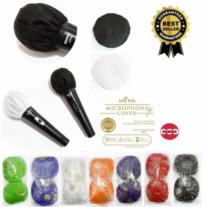 sarung mic / microphone cover / penutup kepala mic /kondom mic tisu