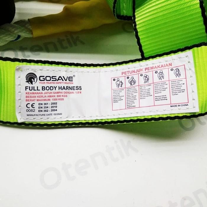 New Safety Belt Full Body Harness Double Big Hook - Tali Sabuk Pengaman - Asli